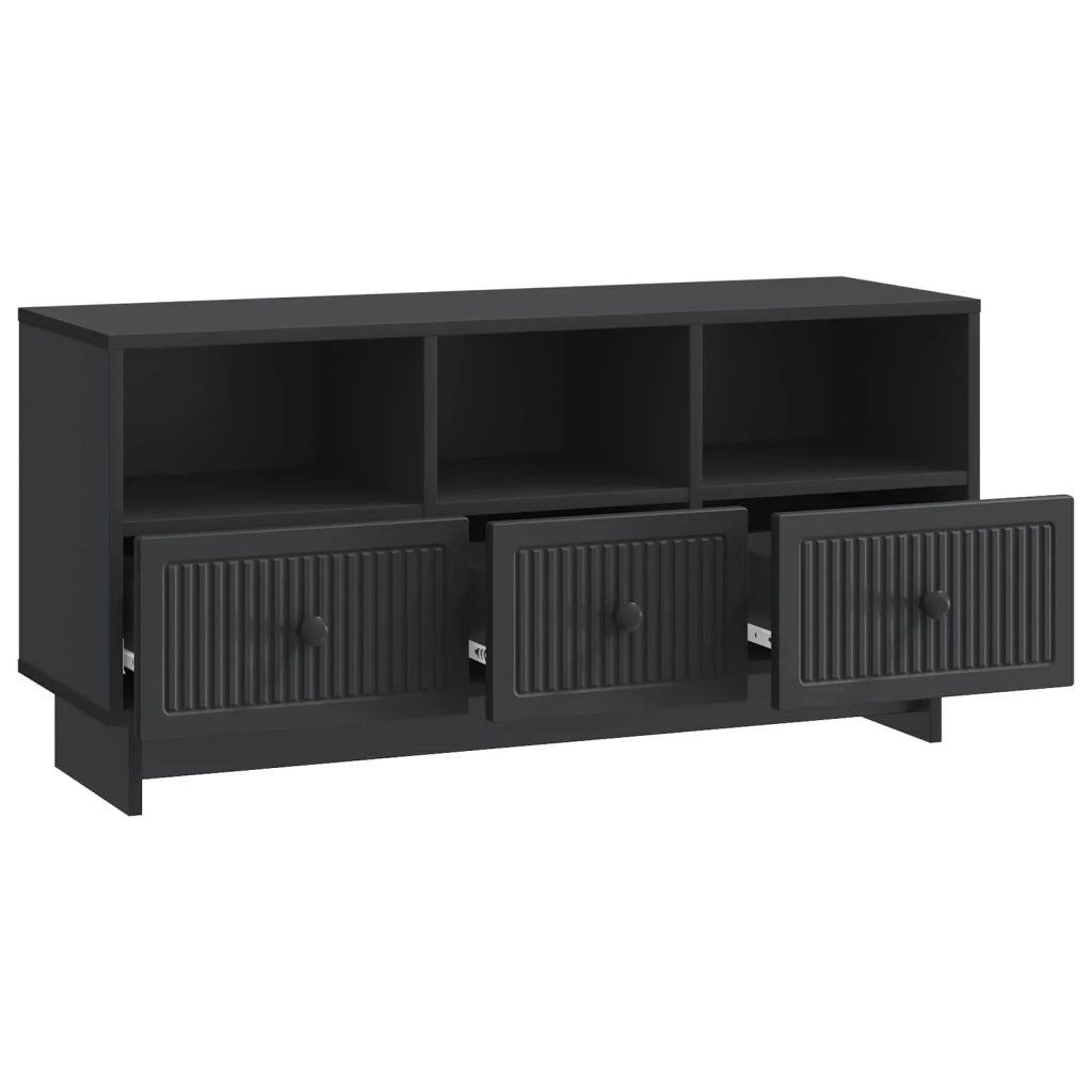 Mobile TV Nero 102 x 34,5 x 50 cm Legno ingegnerizzato 893986