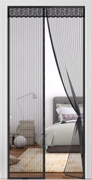 Velo da finestra - Protezione dagli insetti - Rete per zanzare - Magnetico - Velo per porta - Senza perforazione - 90 x 210 cm - Porta balcone - Porta sottoterra - Porta esterno