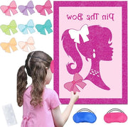 Gioco di Indovinello con la Principessa Rosa - Poster per Festa - Decorazioni per Bambini - Decorazioni per Compleanni - Stile A