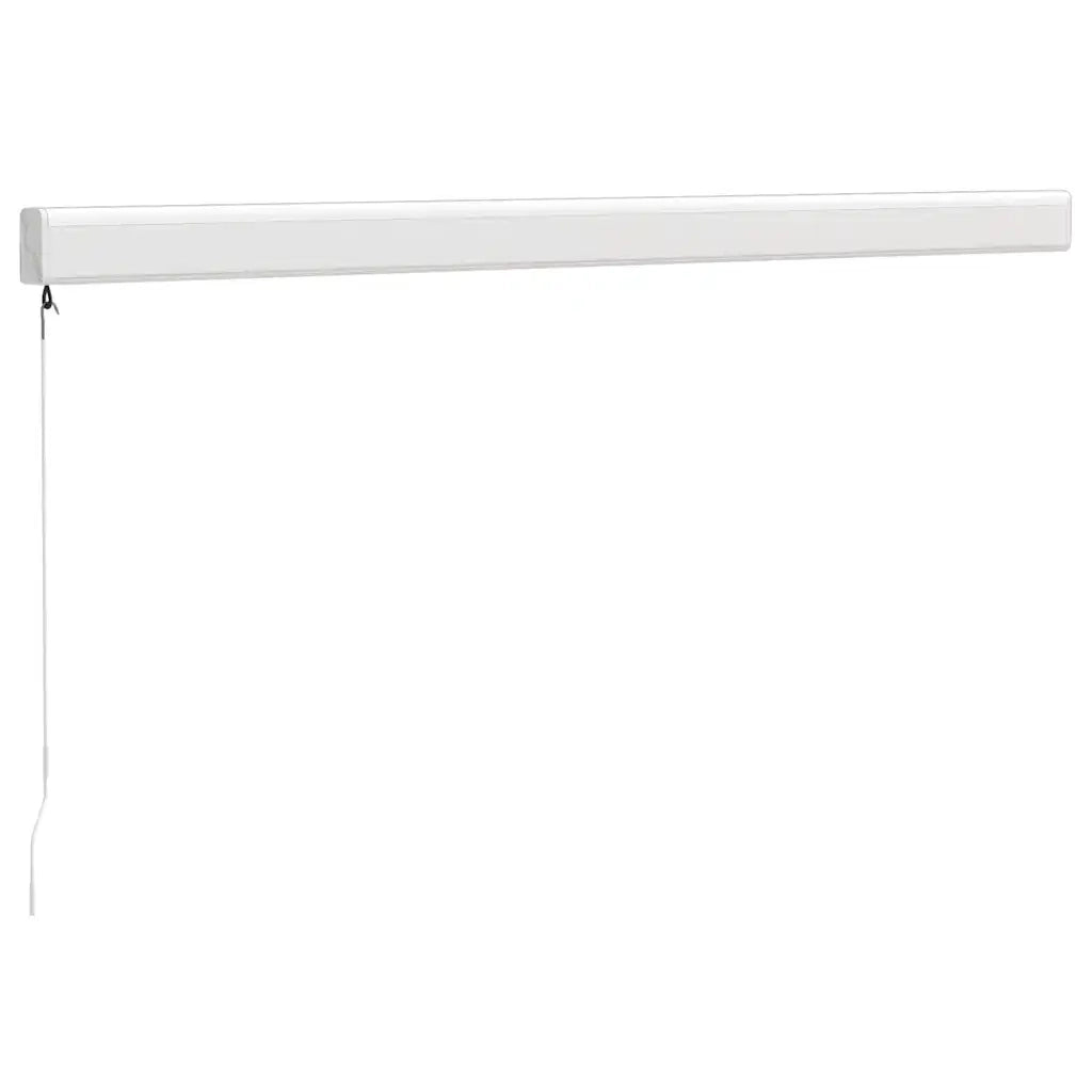 Tenda retrattile Giallo e Bianco con Struttura Bianca 3154532