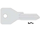 CHIAVE 4 SPINE GRANDI 01070051- - 01070051 (tipo silca CS120) - 10 pezzi CISA