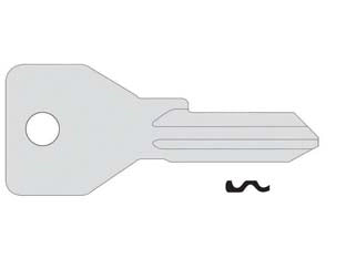 CHIAVE 4 SPINE GRANDI 01070051- - 01070051 (tipo silca CS120) - 10 pezzi CISA