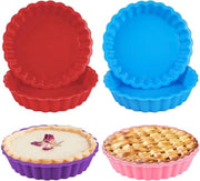 Forme per Tartine in Silicone - Mini Forme per Tartine - 8 Pezzi - 11 cm - Antifiammeggianti - Silicone