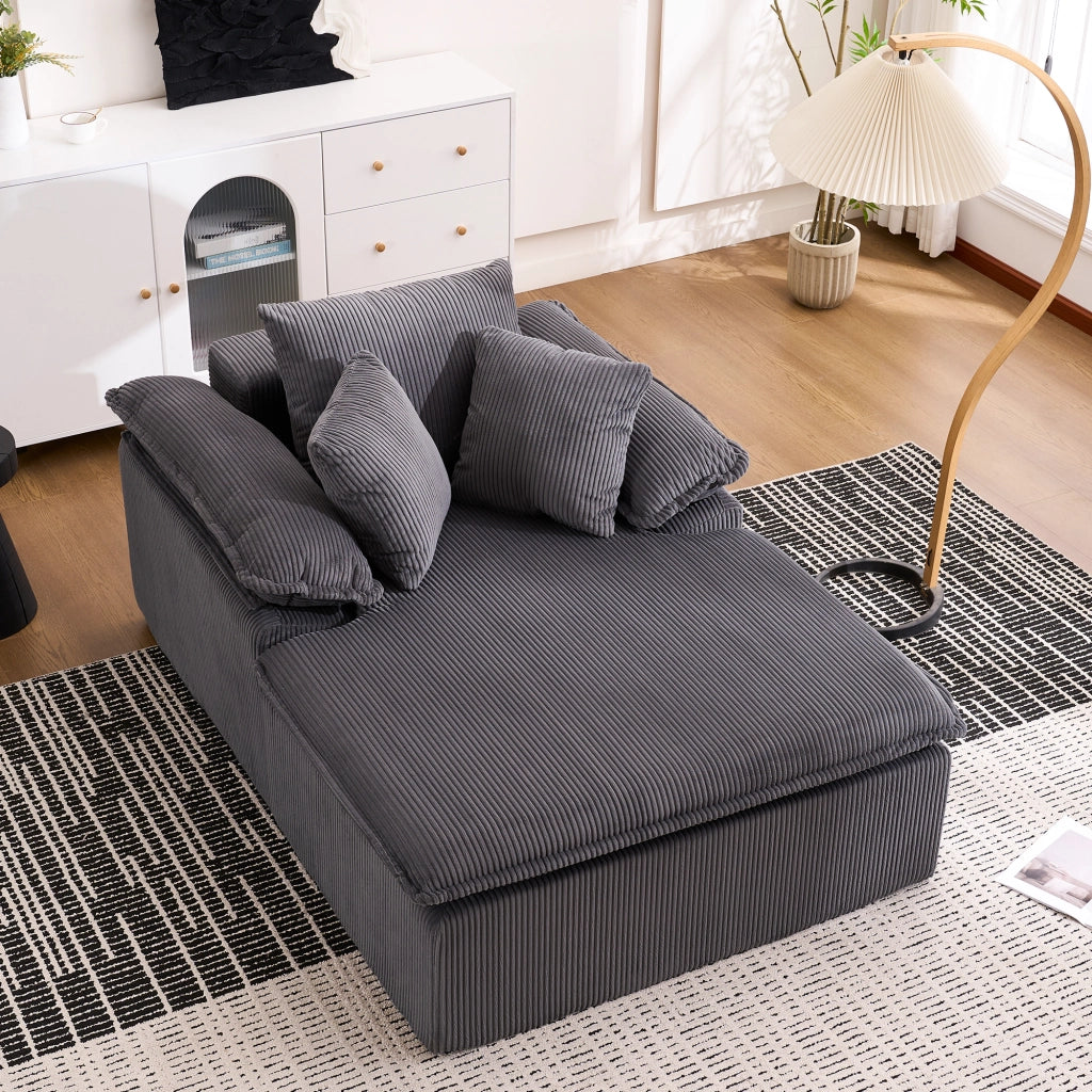Divano Reclinabile con Braccioli Larghi ¨C MINIMAL ¨C Grigio