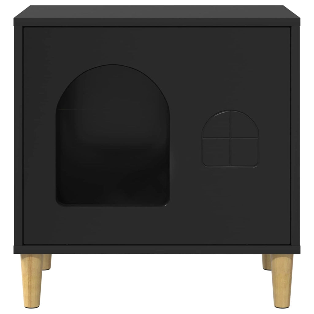 Casa per Gatti Nero 51 x 30 x 52 cm Legno multistrato CFW9099391