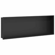 Nicchia per doccia Nero 90 x 30 x 9,5 cm Acciaio inossidabile CFW4707554