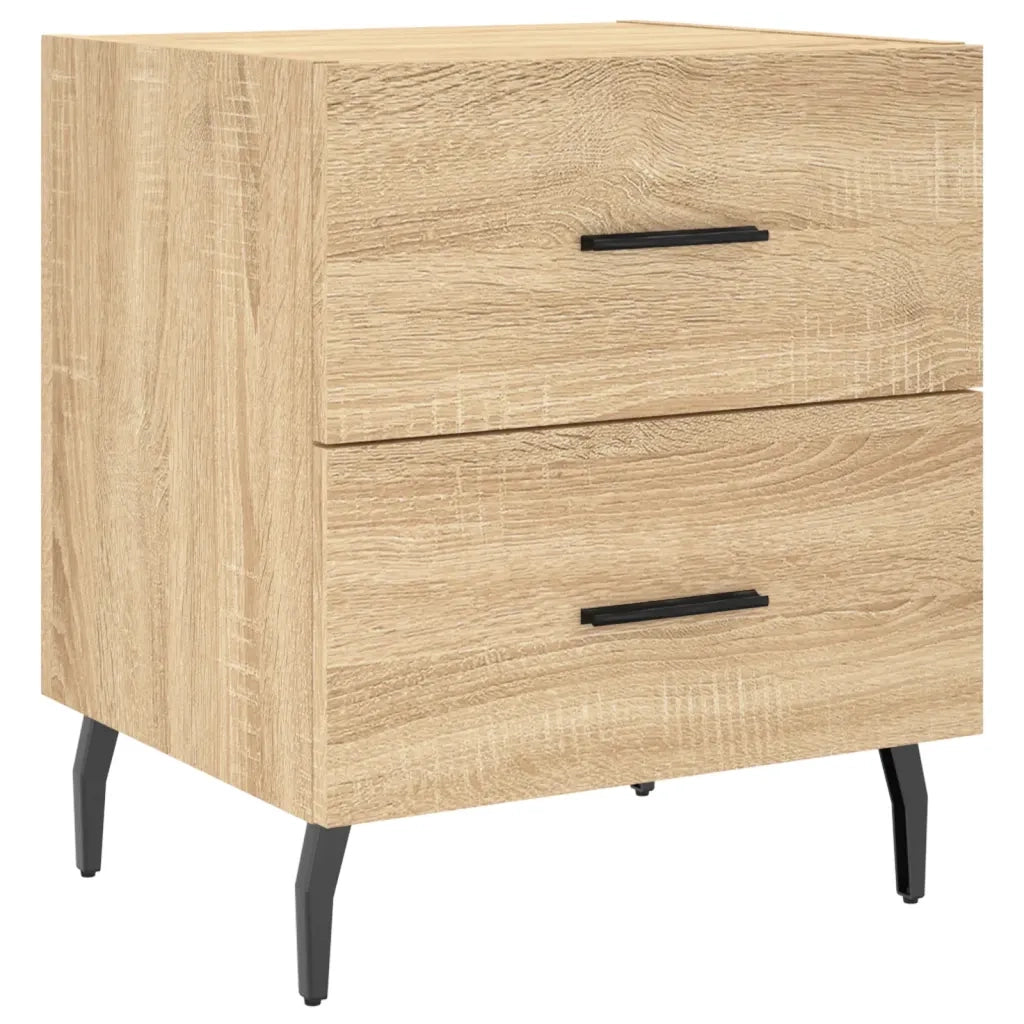Comodino-Tavolino da notte Rovere Sonoma 40x35x47,5 cm in Legno Multistrato 215469