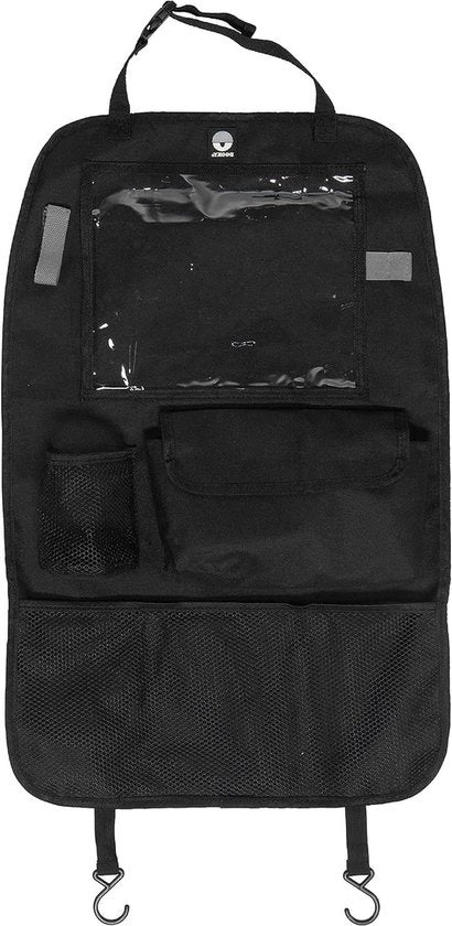Organizzatore di sedile per auto protezione del sedile posteriore nero - bambini auto - 145 x 45 x 225 cm - 100% poliestere