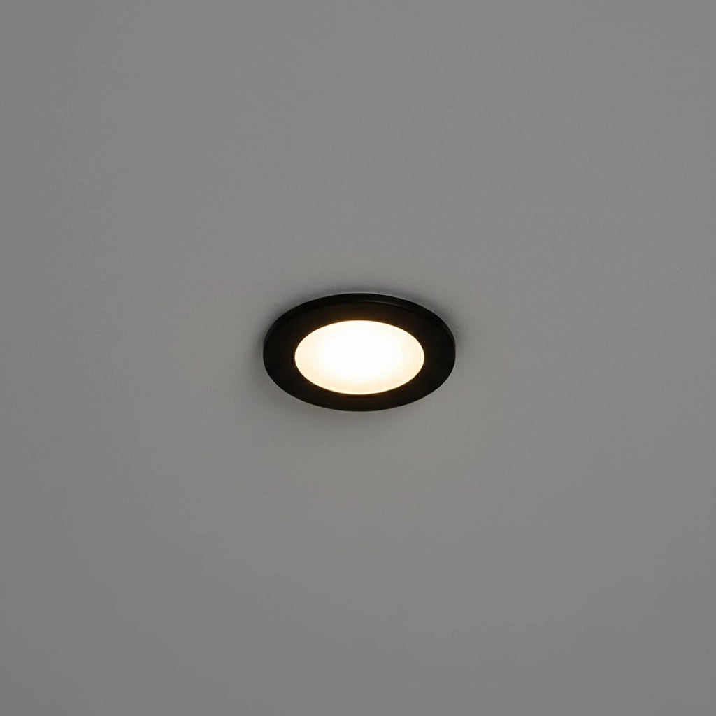 Mini faretto incasso moderno LED 3W CCT cornice intercambiabile bianco nero luce mensole mobili ripiani cappa vetrine 230V TONDO