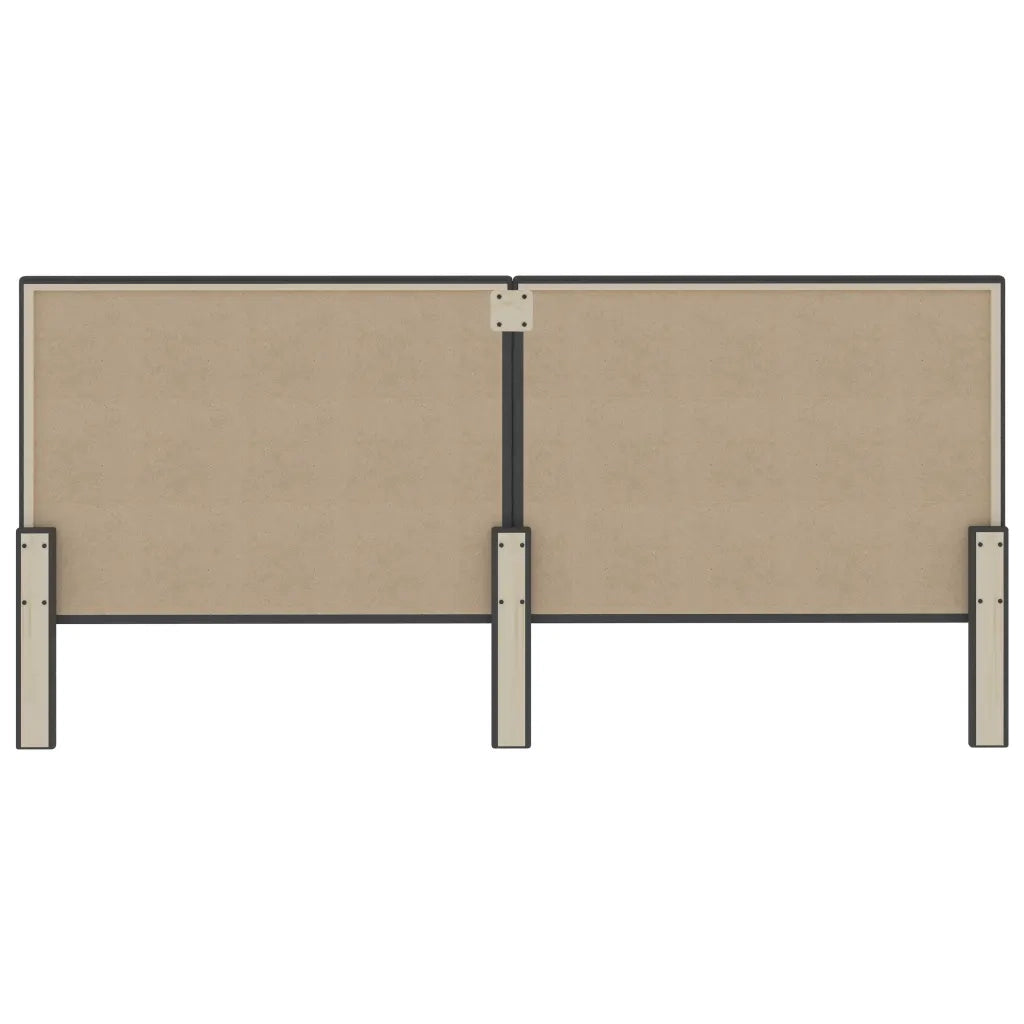 Testiera Letto Grigio Scuro in Tessuto 200x200 cm