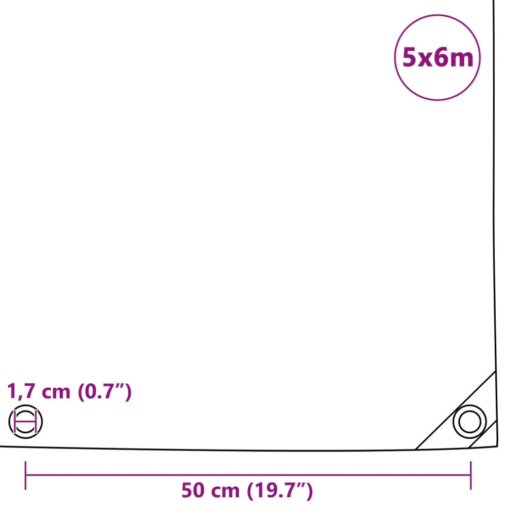 Telone 650 g/m² 5x6 m Verde 144899