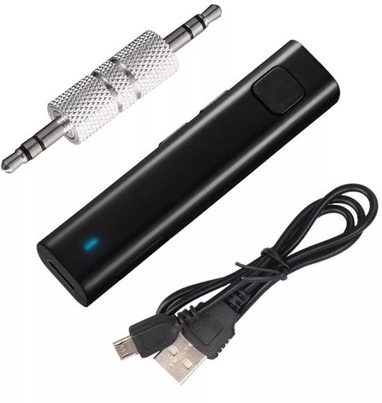 Ricevitore stereo Bluetooth senza fili con adattatore AUX 3,5 mm con microfono