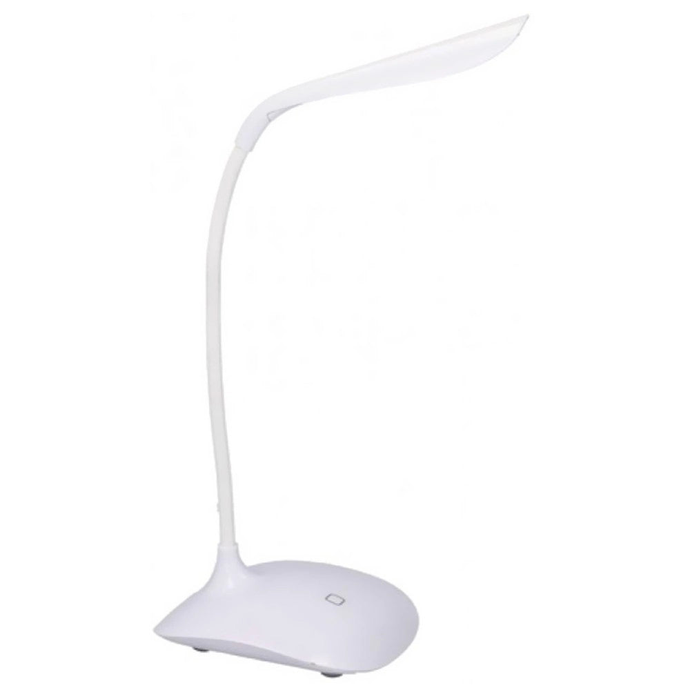 Trade Shop - Lampada Da Scrivania Touch 14 Led Bianco Luce Regolabile E Collo Ergonomico -