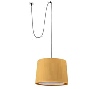 68604-45 SAMBA Lampada sospensione nera/giallo con spina, Faro Barcelona