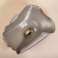 Lavabo Da Appoggio In Ceramica Rea Hm-17 Handmade Art