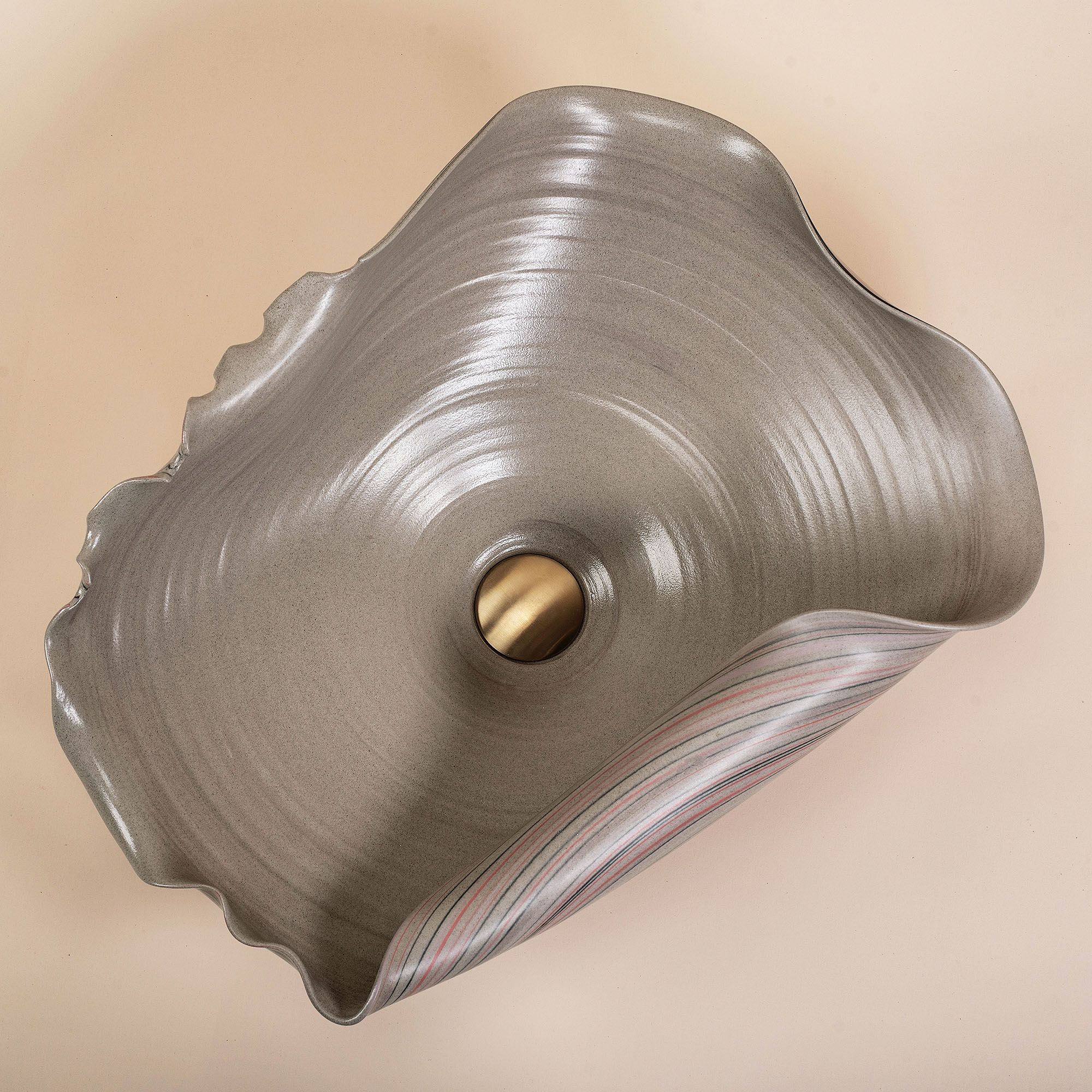 Lavabo Da Appoggio In Ceramica Rea Hm-17 Handmade Art