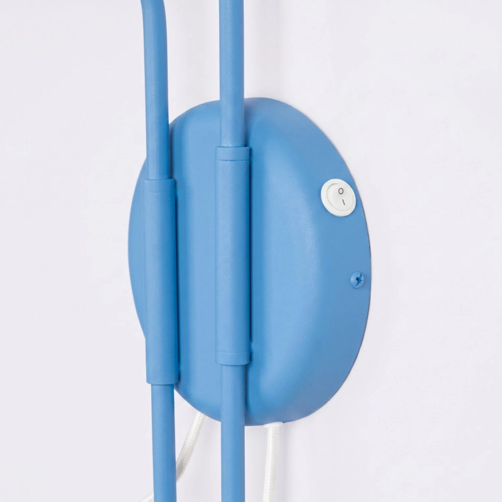 Applique NOX 2 azzurro con interruttore
