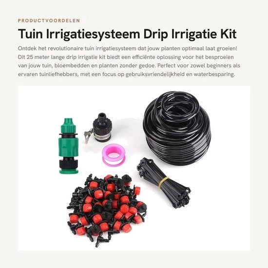Sistema di irrigazione a gocce 25 m - Kit di irrigazione a gocce