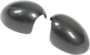 Copricapo in fibra di carbonio per sostituzione - lato porta - adatto per R55/R56/R57/R58/R59/R60/R61 - ABS - 2 pezzi - copricapo specchietto