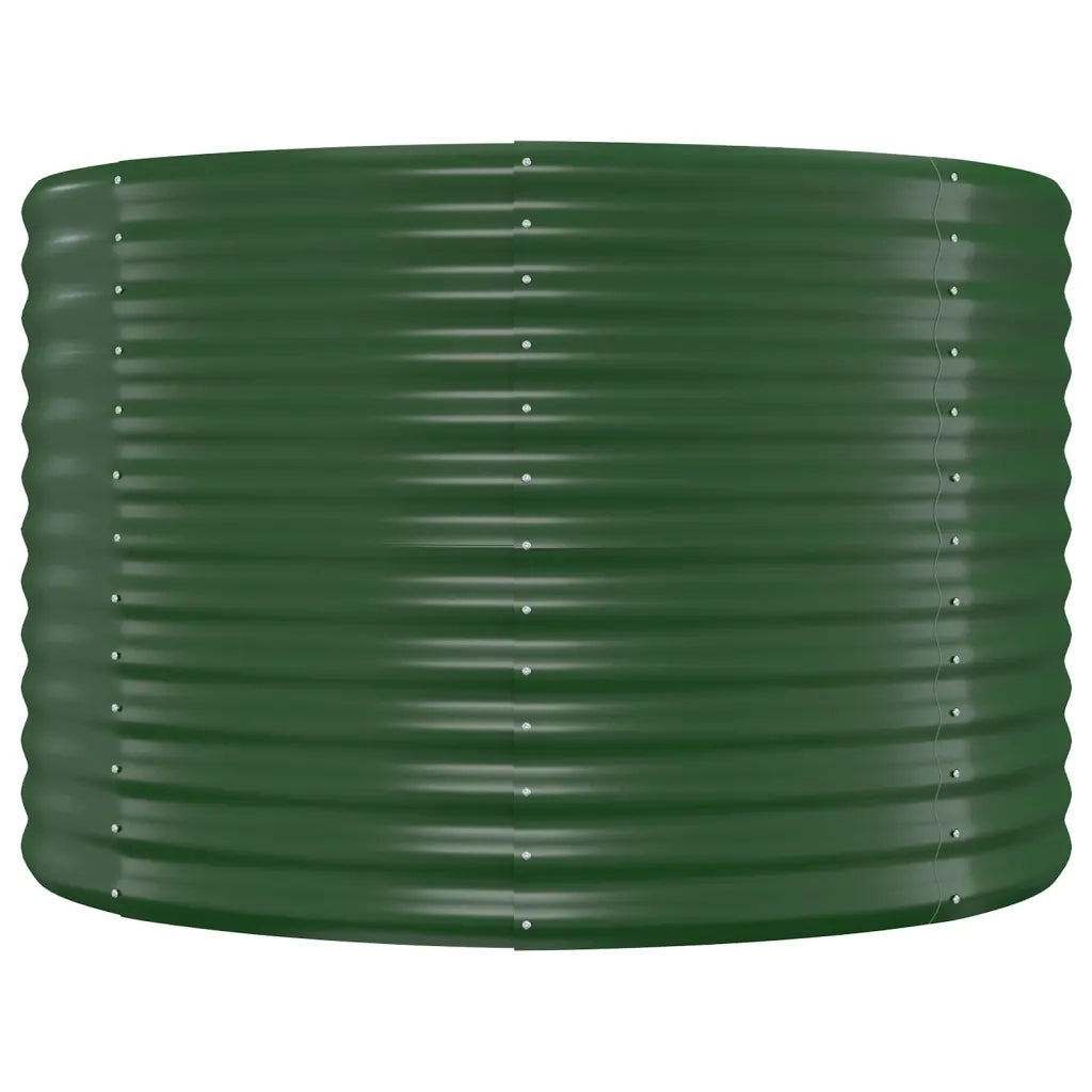 Letto Giardino Acciaio Verniciato a Polvere 249x100x68 cm Verde