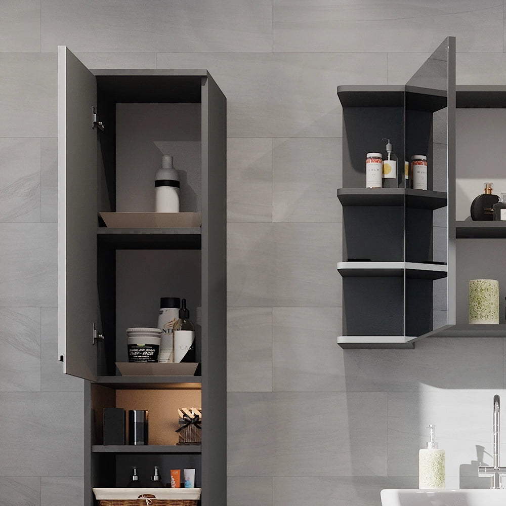 Vicco Mobile bagno alto Bianco 30 x 190 cm