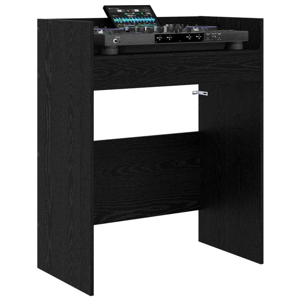 Tavolo DJ Rovere Nero 82 x 45 x 102 cm Legno ingegnerizzato 8006749