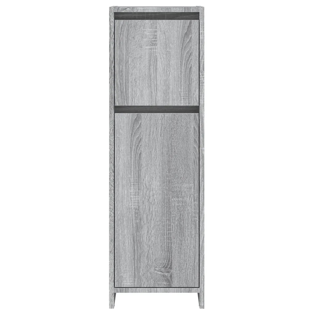 Armadietto Bagno | Armadio da bagno Grigio Sonoma 30x30x95 cm in Legno Multistrato
