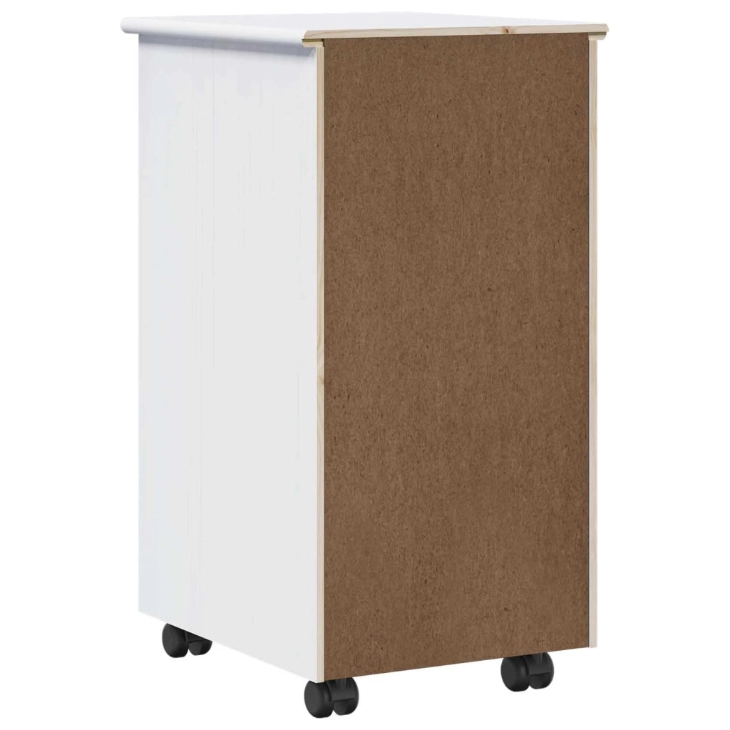 Mobile con Ruote con ruota Bianco 34 x 39 x 65,5 cm 42028345