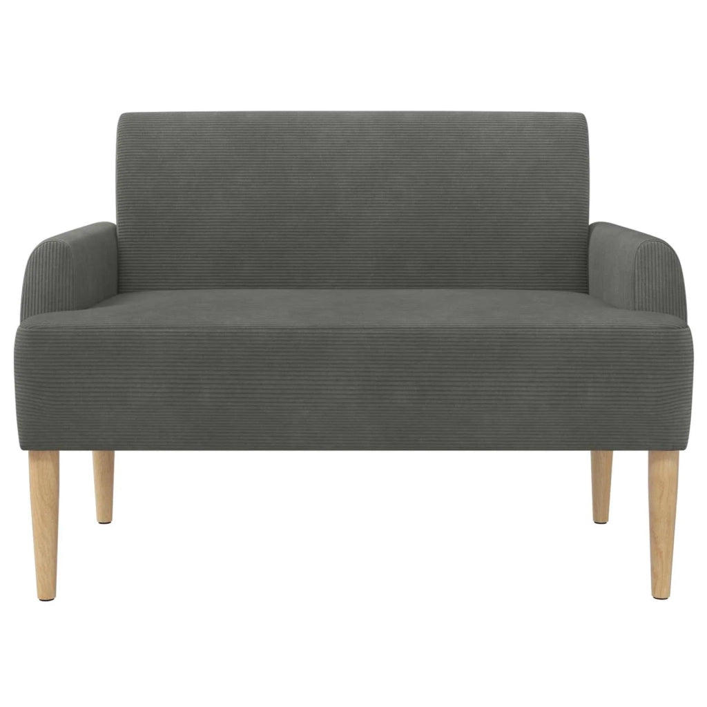 Loveseat con bottoni imbottiti Grigio Scuro 116 x 67 x 81 cm 42041789