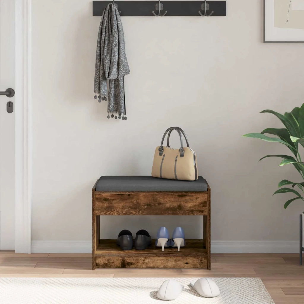Panca per ingresso Quercia Affumicata 63 x 38 x 45 cm 891572