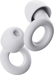 Orecchini silenziosi per riduzione del rumore – Protezione udito riciclabile in silicone flessibile per il sonno e la sensibilità al suono - 8 orecchini in XS/S/M/L – SNR 24dB & NRR 14 riduzione del rumore - Bianco