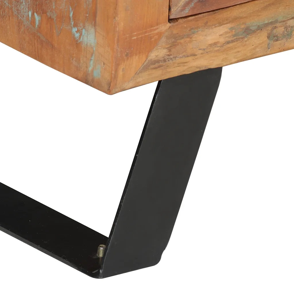 Mobile Porta TV 112x30x45 cm in Legno Massello di Recupero 354321