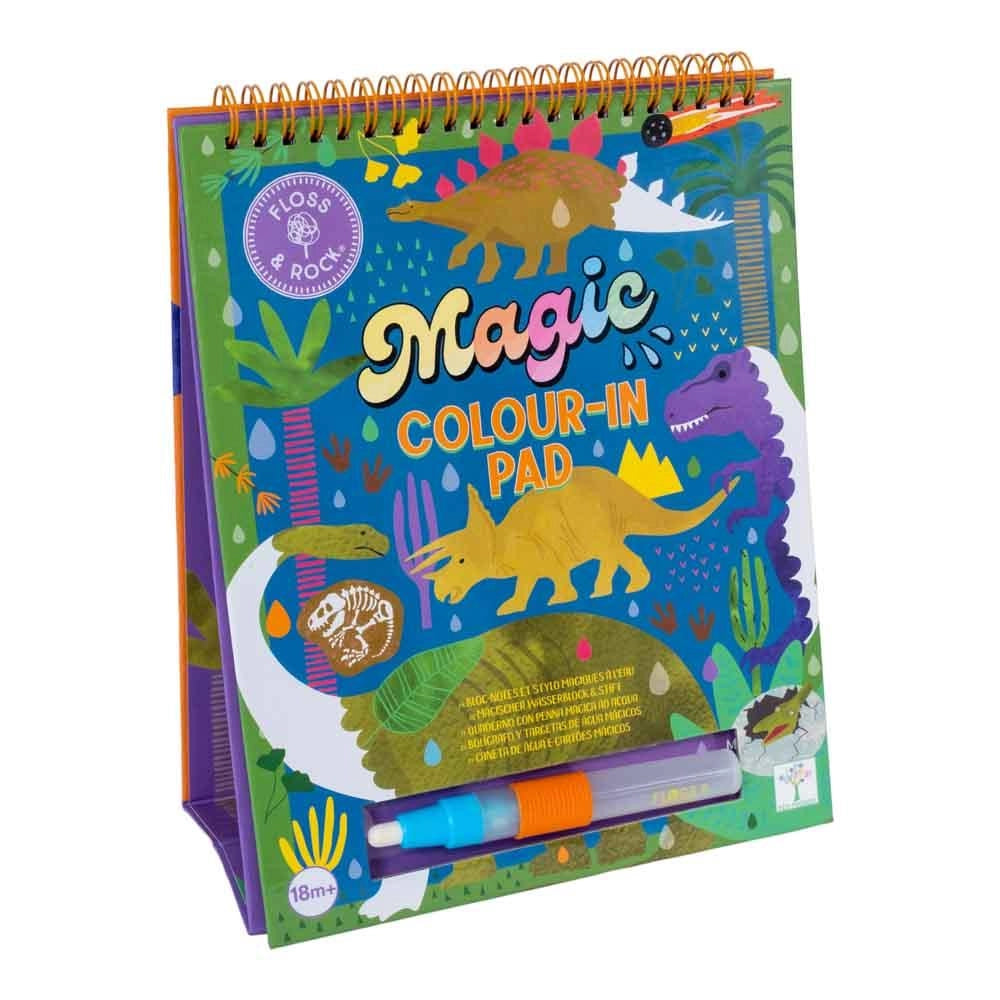 Floss & Rock - Magic Water Easel Pad & Pen - Dino