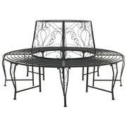 Panchina per Alberi 8-Numero di posti Ø 160 x 89 cm Acciaio 42029531