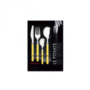 ALLEGRA, Posate Set 24 Pz, Scatola Finestra, Casa Bugatti Colore: Giallo