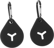 Set di 2 contenitori per escrementi automatici - Contenitori per escrementi in silicone con ganci per sacchetti di escrementi per cani