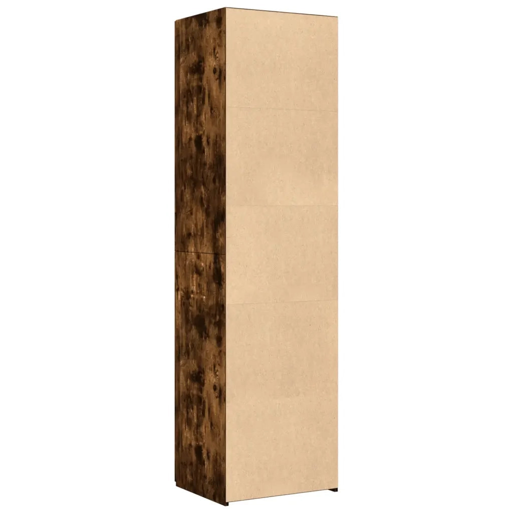 Credenza-Buffet-Armadio da cucina Rovere Fumo 50x42,5x185 cm in Legno Multistrato 665053