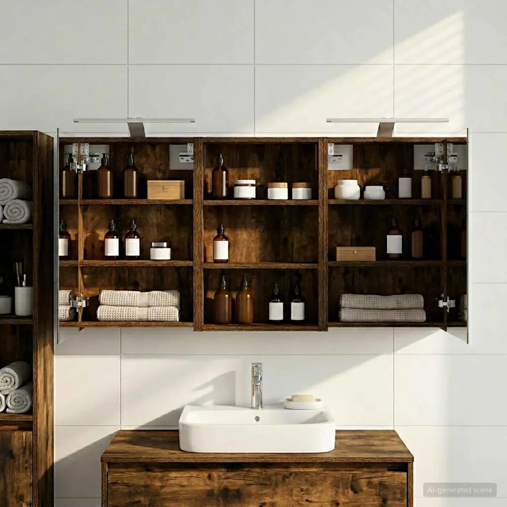 Set di Armadi da Bagno 3 pz 120 x 10,5 x 60,5 cm 3403740
