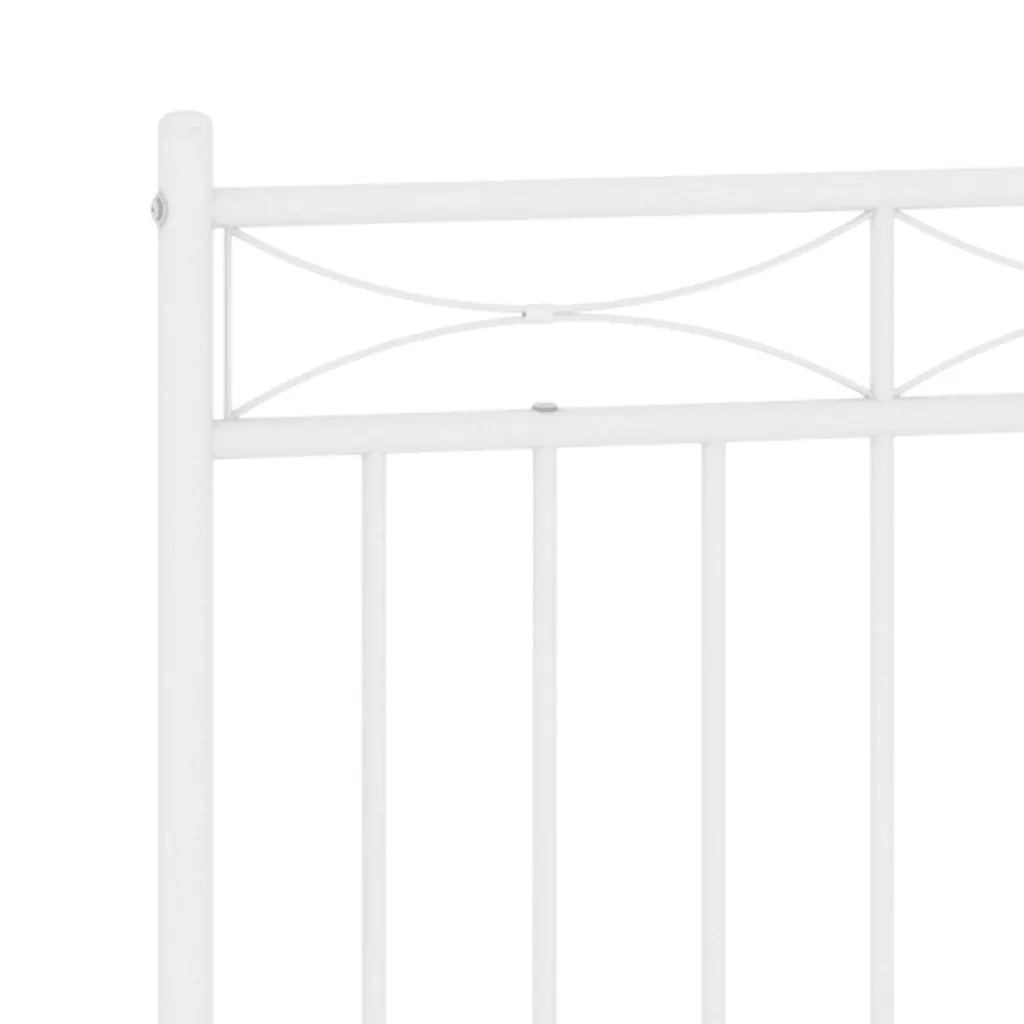 Testiera di Ricambio in Metallo Bianco 150 cm 373774