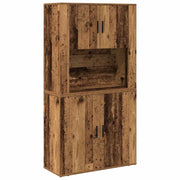 Credenza | Madia | Buffet da pranzo | Armadio da pranzo Legno vecchio 80 x 33 x 150 cm Legno multistrato