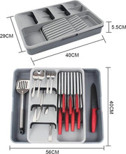 Organizzatore per la cucina - rastrello per utensili, cucchiai, forchette, coltelli, grande