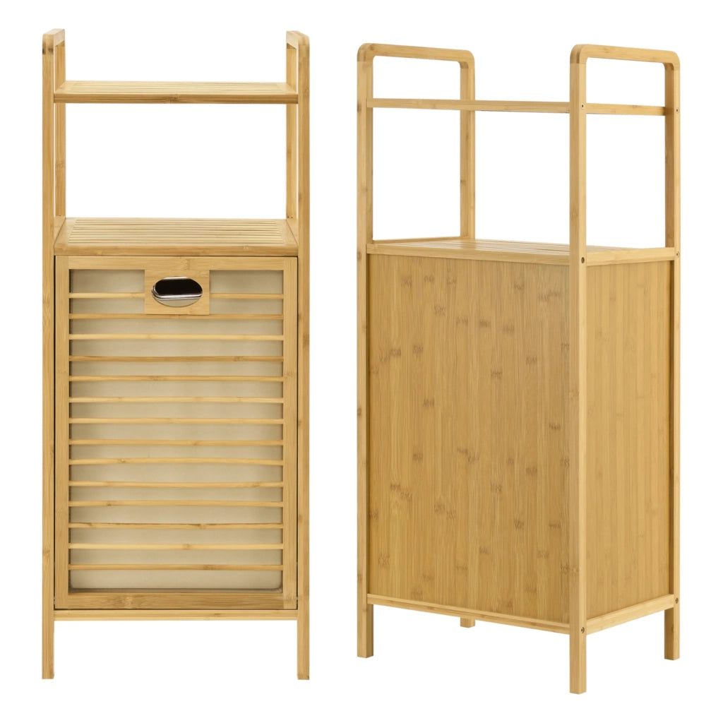 Mobiletto per lavanderia con sacco e ripiano Rendalen 40 x 30 x 95 cm 03_0008786