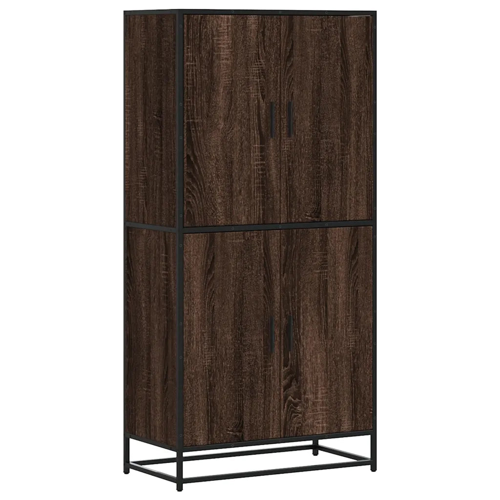 Credenza Rovere Marrone 68x35x139 cm in Truciolato 3300834
