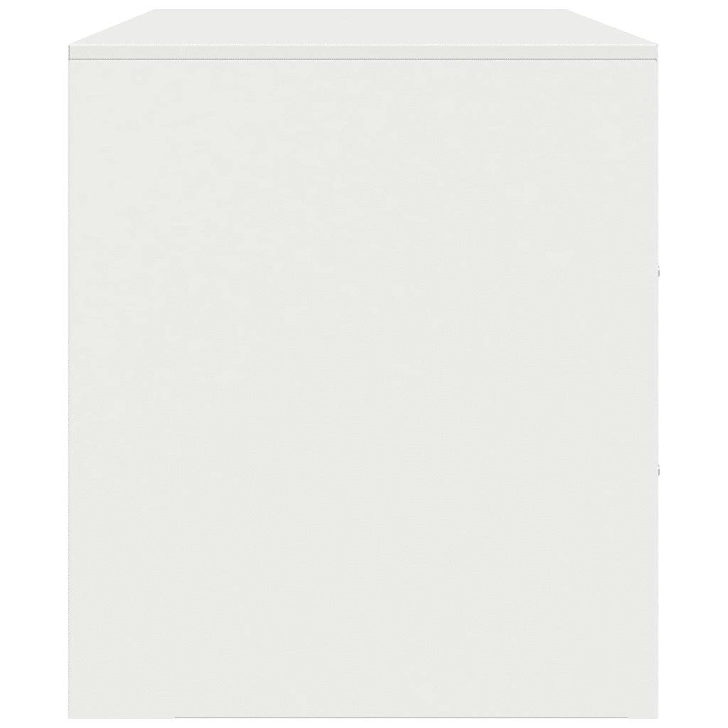 Mobile Porta TV Bianco 99x39x44 cm in Acciaio