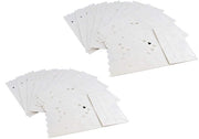 Set di Supporti per Lampada a Carta da 20 - Resistente al Fuoco - Disegno di Grande Ferro - Dimensioni 26 x 15 x 9 cm - Ideali per Matrimoni e Feste