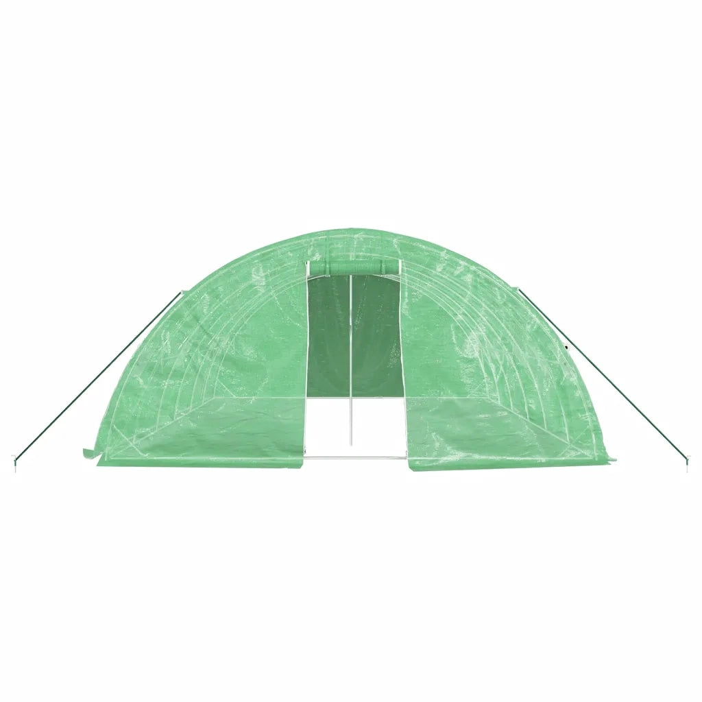 Serra con Telaio in Acciaio Verde 30 m² 6x5x2,3 m 3188084
