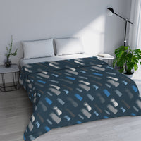 Trapuntino Estivo Matrimoniale in Microfibra 100 gr con Stampa Gessetti Basic