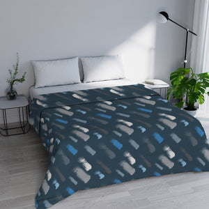 Trapuntino Estivo Matrimoniale in Microfibra 100 gr con Stampa Gessetti Basic