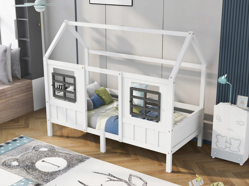 Letto per bambini con 2 cassetti - Xylo - Bianco