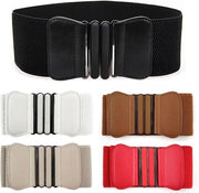 Set di cinture per donna a 5 pezzi con cinturone elastico ampio e cintura per vita, decorazione per abbigliamento